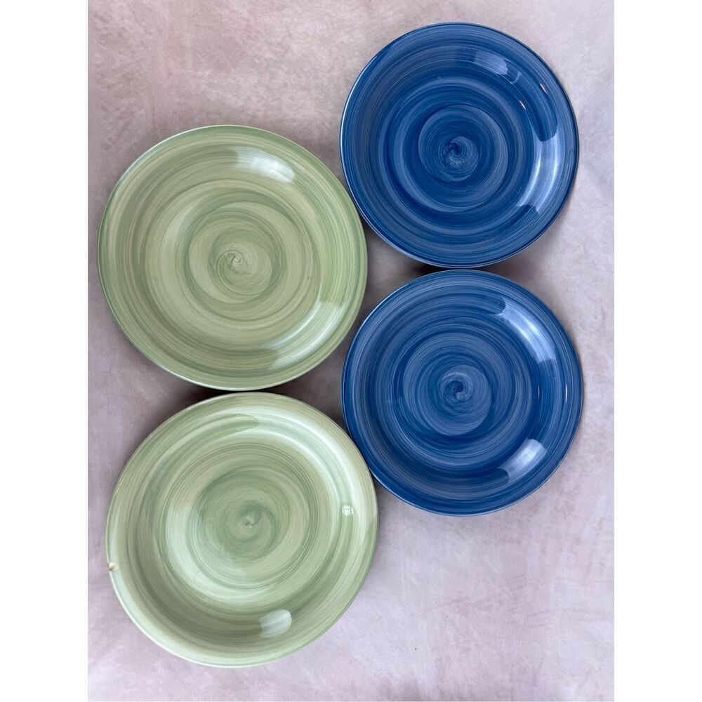 Vintage Citrus Grove Plates Set of 4